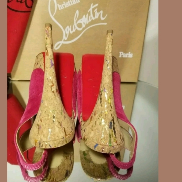 Christian Louboutin Lady Peep Sling Pumps 35.5 - Picture 5 of 8